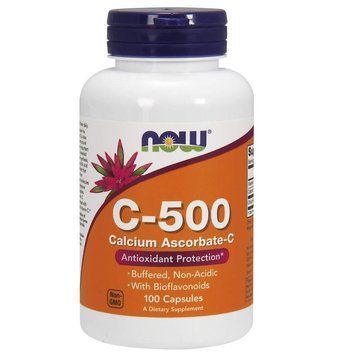 Вітаміни NOW Vitamin C-500 Calcium Ascorbate Capsules 100 капсул (4384301151) 1437158595 фото