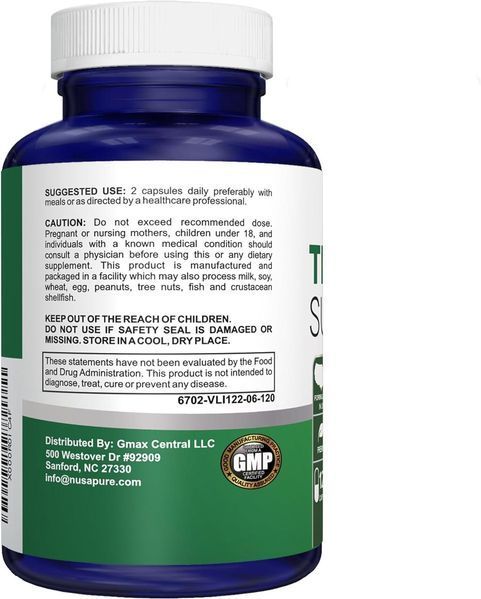 Домішка преміумкласу для підтримки щитоподібної залози NusaPure Thyroid Support 120 капсул 2262296119 фото