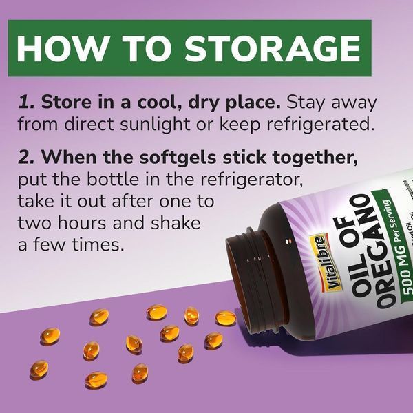 Добавка премиум-класса для поддержки иммунитета Vitalibre Oil of Oregano with Black Seed Oil 120 капсул 43819539013 фото