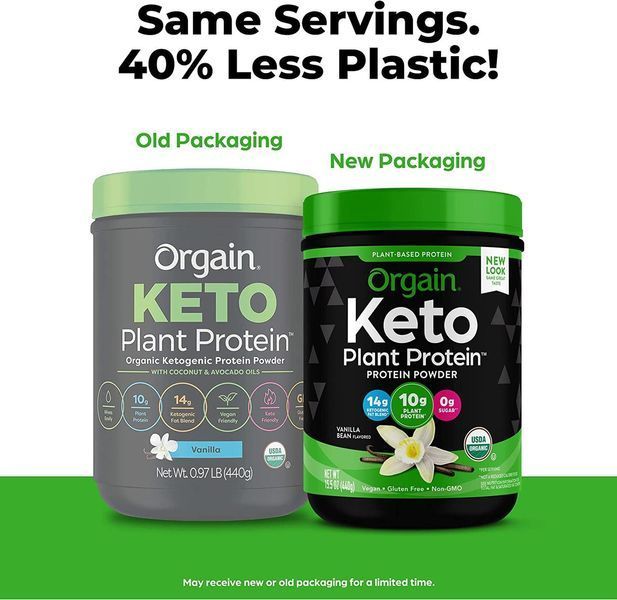 Orgain Keto Organic Plant Protein Powder 440 г (4384304080) 4384304080 фото