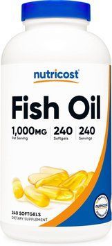Домішка преміумкласу омега 3 жирні кислоти Nutricost Fish Oil Omega 3 240 капсул 2677483003 фото