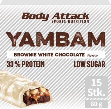 Протеїнові батончики Body Attack Yambam Protein Bar 15 шт (4384303617) 1448263679 фото