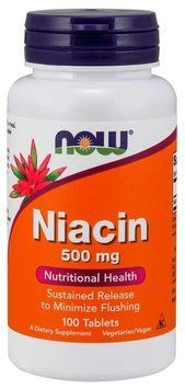 Вітаміни NOW Niacin 500 mg Tablets 100 таблеток (4384301158) 1437158597 фото