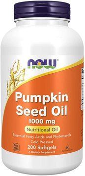 Бустери тестостерону Now Pumpkin Seed Oil 1000 mg 200 капсул (4384303513) 1439251167 фото
