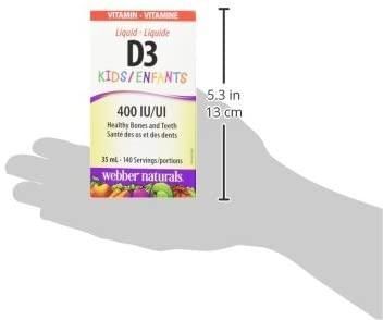 Витамины Webber Naturals Vitamin D3 400 IU Kids 25 мл (4384303471) 4384303471 фото
