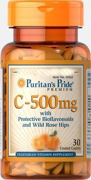 Витамины Puritan's Pride Vitamin C-500 mg with Bioflavonoids & Rose Hips 30 таблеток (4384301687) 1060003025 фото