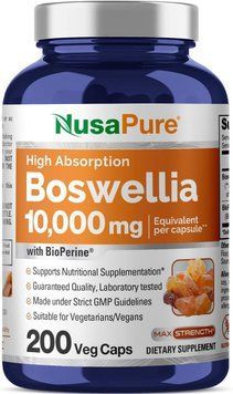 Босвеллия премиум-класса NusaPure Boswellia 200 капсул 2332853673 фото