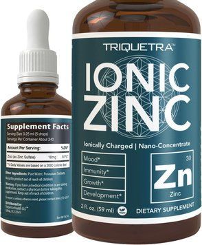 Іонний рідкий цинк преміумкласу Triquetra Health Ionic Liquid Zinc 59 мл 2359472509 фото