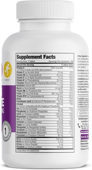 Идеальная мультивитаминно-минеральная формула Bronson ONE Daily Women&rsquo;s Complete Multivitamin Multimineral 180 таблеток 4384305858 фото