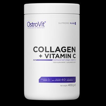 Витамины OstroVit Collagen + Vitamin C 400 г 4384303215 фото