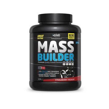 Гейнер VPLab Mass Builder 2300 г Клубника (4384303106) 1437160381 фото