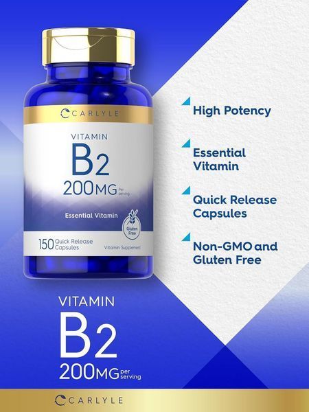 Добавка премиум-класса рибофлавин витамин B2 Carlyle Vitamin B-2 150 капсул 4383515518 фото