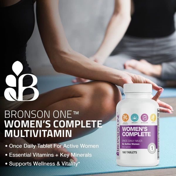 Идеальная мультивитаминно-минеральная формула Bronson ONE Daily Women&rsquo;s Complete Multivitamin Multimineral 180 таблеток 4384305858 фото
