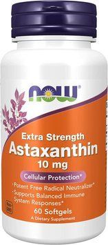 NOW Foods Astaxanthin 10 mg 60 капсул (4384304712) 1862725787 фото