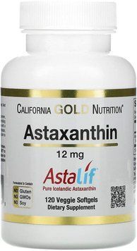 Специальный продукт California Gold Nutrition Astaxanthin 120 капсул (4384303673) 1458612772 фото