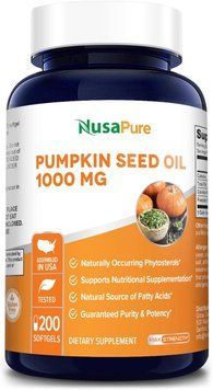Масло семян тыквы премиум-класса NusaPure Pumpkin Seed Oil 200 капсул 4384306795 фото