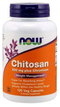 Спеціальний продукт NOW Chitosan 500 mg plus Chromium Veg Capsules 120 капсул (4384301956) 1060004658 фото