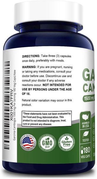 Гарциния камбоджийская премиум-класса NusaPure Garcinia Cambogia 180 капсул 4384306746 фото