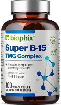 Домішка преміумкласу підтримує здоровий рівень енергії кисню Biophix Super B-15 100 капсул 2796139278 фото