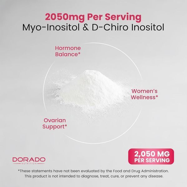 Добавка премиум-класса инозитол Dorado Nutrition Myo-Inositol & D-Chiro Inositol Powder 61 г 3005811385 фото
