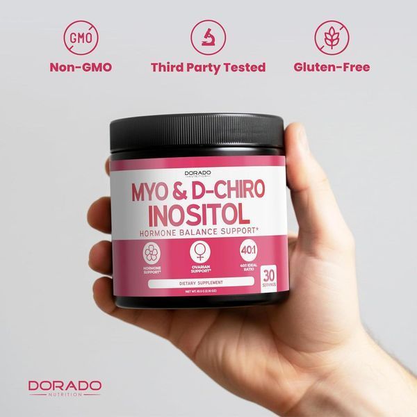 Добавка премиум-класса инозитол Dorado Nutrition Myo-Inositol & D-Chiro Inositol Powder 61 г 3005811385 фото