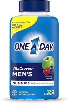 Чоловічі мультивітамінні жувальні цукерки One A Day Men's Multivitamin Gummies 170 таблеток 2450260544 фото