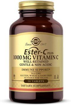 Витамины Solgar Ester-C Plus Vitamin C 1,000 мг 90 таблеток (4384302990) 4384302990 фото