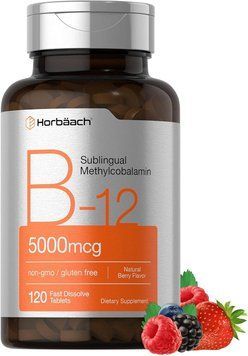 Сублінгвальний метилкобаламін преміумкласу Horb&auml;ach B12 Sublingual Methylcobalamin 120 таблеток 2438421147 фото