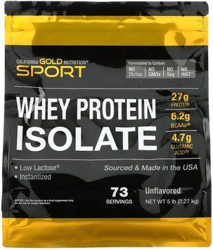 Протеин California Gold Nutrition Whey Protein Isolate 2270 г (4384303545) 1440482089 фото