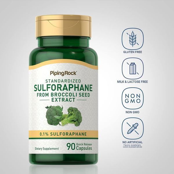 Сульфорафан Piping Rock Sulforaphane 90 капсул 2953097390 фото