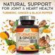 Добавка премиум-класса органический куркумин и имбирь Health Nutrition Naturals Turmeric & Ginger 2600mg 240 капсул 4382893099 фото 7