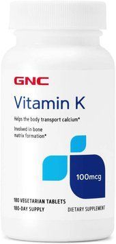 Вітаміни GNC Vitamin K 180 таблеток (4384303318) 1437160589 фото