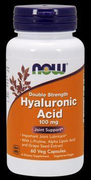 Хондропротектор NOW Hyaluronic Acid, Double Strength 100 mg Veg Capsules 60 капсул (4384301959) 1060004661 фото