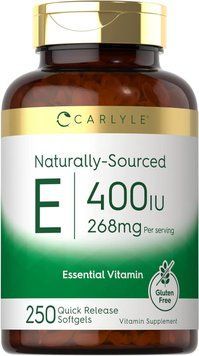 Добавка премиум-класса витамин Е натурального происхождения Carlyle Vitamin E 400 IU 250 капсул 4383832345 фото