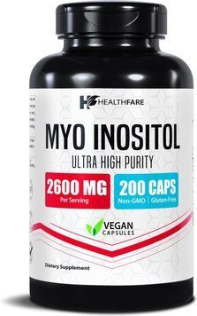 Добавка премиум-класса витамин B8 Healthfare Myo Inositol 2600mg 200 капсул 2896884929 фото