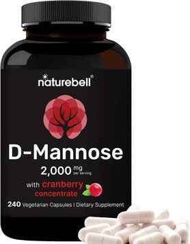 Добавка премиум-класса для здоровья мочевыводящих путей NatureBell D-Mannose 500mg 240 капсул 4384307306 фото