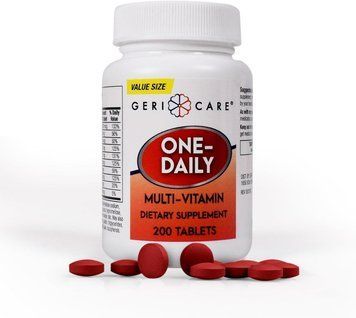 Добавка преміумкласу мультивітаміни з удосконаленою формулою GeriCare One-Daily Multi-Vitamin 200 таблеток 2738724059 фото