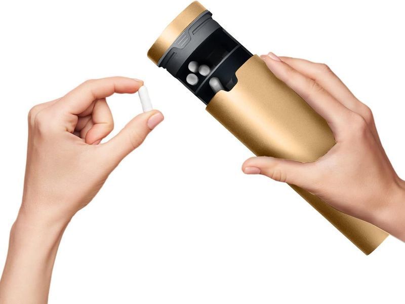 Премиальный контейнер для таблеток EzMedrx 7 Day Pill Organizer Champagne Gold 4384306445 фото