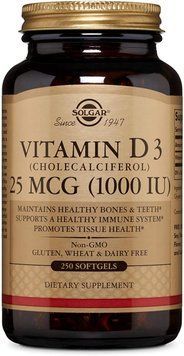 Вітаміни Solgar Vitamin D3 25 mcg (1,000 IU) 250 капсул (4384302808) 1437159973 фото