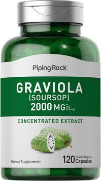 Гравиола Piping Rock Graviola Soursop 120 капсул 4382131366 фото