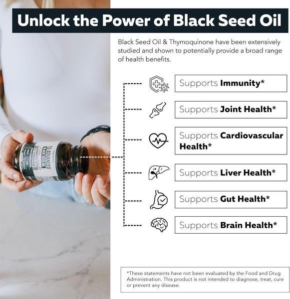 Масло черного тмина премиум-класса Triquetra Health TQ-Advanced Black Seed Oil 60 капсул 2360300017 фото