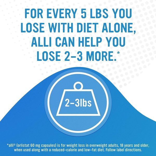 Добавка для схуднення преміум-класу Аlli Diet Weight Loss Supplement Pills 60 капсул  4384306845 фото