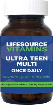 Добавка премиум-класса мультивитамины для подростков LifeSource Vitamins Ultra Teen Multi 60 таблеток 2852455123 фото