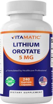 Добавка премиум-класса оротат лития Vitamatic Lithium Orotate 240 капсул 2679454466 фото