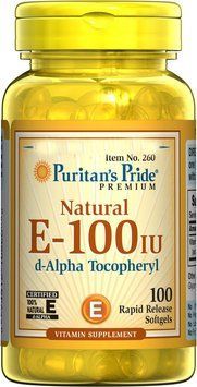 Витамины Puritan's Pride Vitamin E-100 iu 100% Natural 100 капсул (4384301695) 1060003033 фото