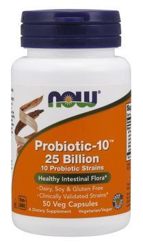 Спеціальний продукт NOW Probiotic-10 25 Billion Veg Capsules 50 кап (4384301407) 1060001231 фото