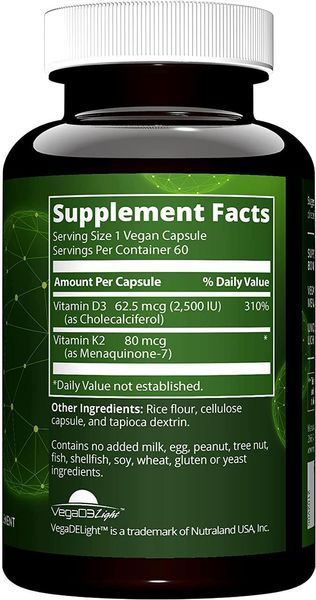 MRM Vegan Vitamin D3 K2 60 капсул (4384304040) 4384304040 фото