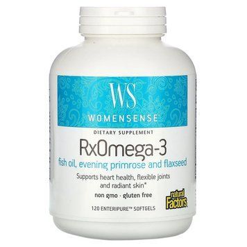 Жирні кислоти Natural Factors WomenSense RxOmega-3 120 капсул (4384304282) 1684741436 фото