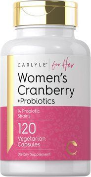Добавка премиум-класса пробиотики для женщин с клюквой Carlyle Women's Cranberry Plus Probiotics 120 капсул 2584450847 фото