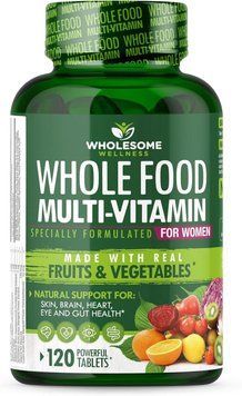Суцільно харчові мультивітаміни для жінок Wholesome Wellness Whole Food Multivitamin for Women 120 таблеток 2058332073 фото